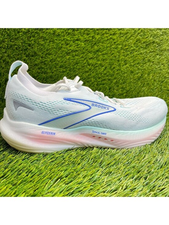 Brooks Shoes - Brooks Glycerin 22 Womens Size 10.5D Blue Pink Athletic Running Shoes Sneakers